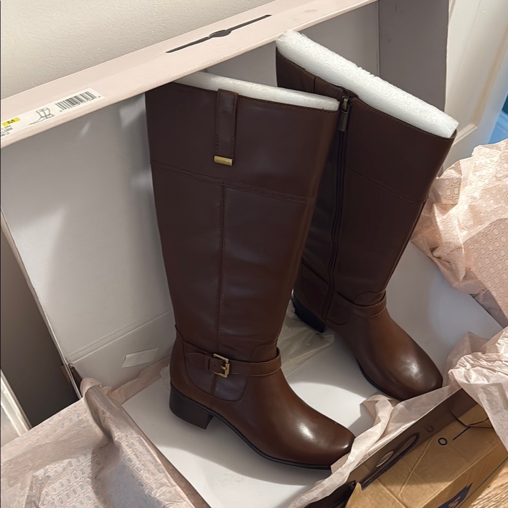 Bandolino Wife Calf Leather Boots 8.5 NEW